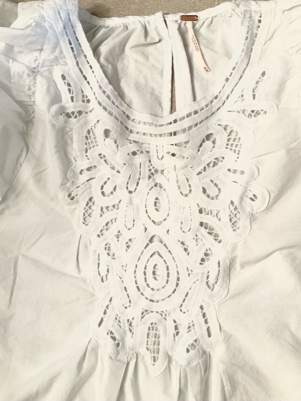 Free People Bardot Puff Sleeve Top - Picture 9 of 16